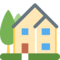 House With Garden emoji on Twitter
